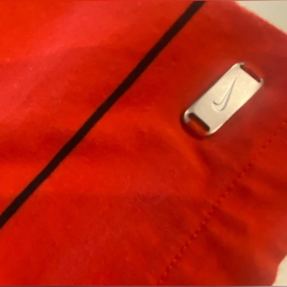 NIKE Dri-Fit Men’s Short Sleeve Polo Striped Medium Red&Navy - Picture 9 of 13